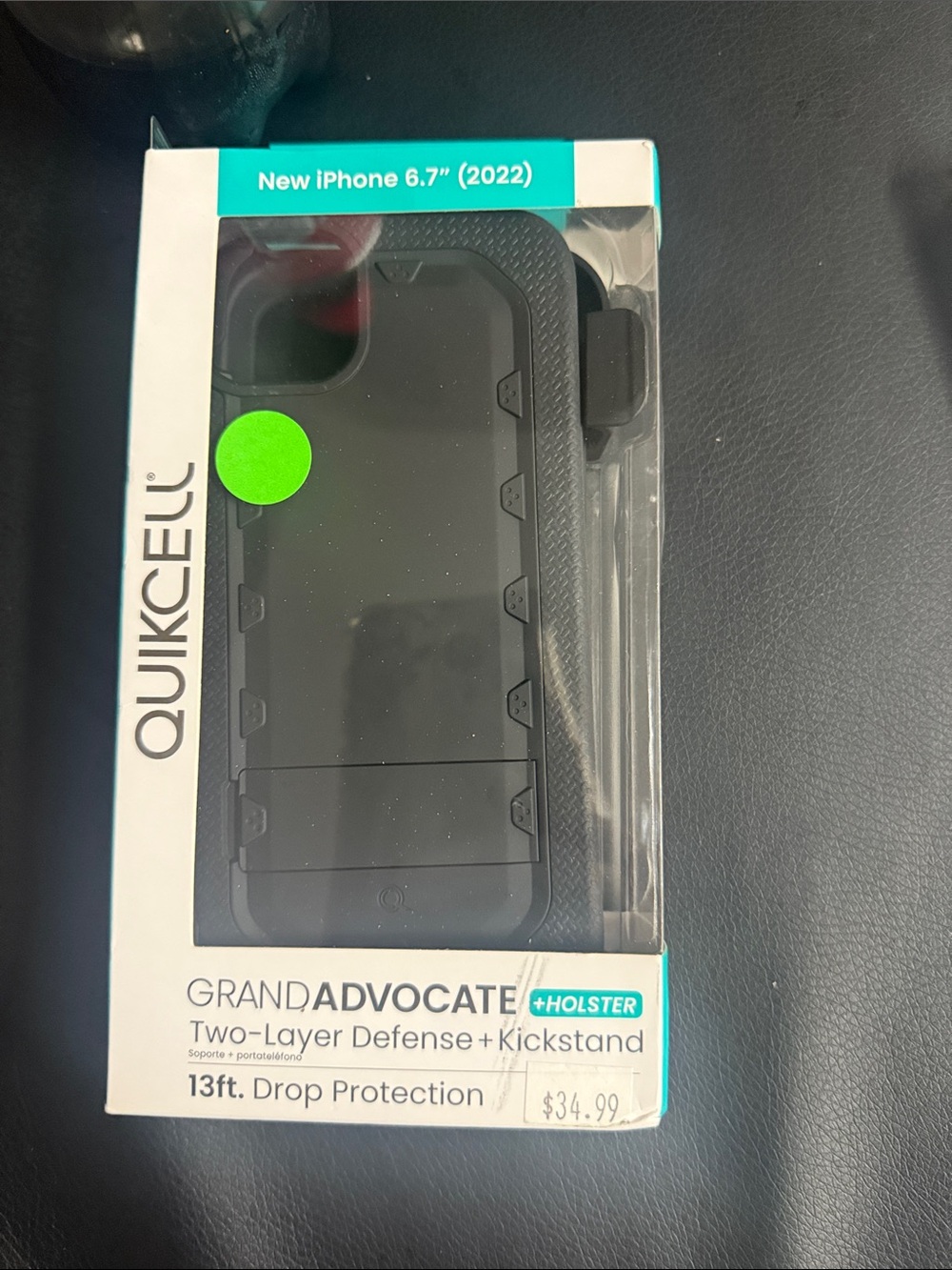 Grand Advocate Two-Layer Defense + Holster Case for iPhone 6.7" (2022) - Black